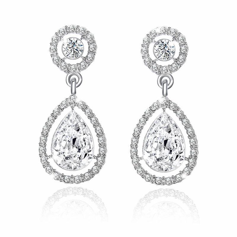 Brincos Diamante Zircon Sofie