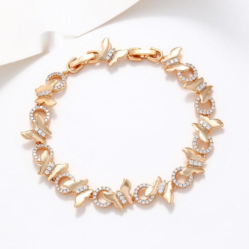 Pulseira Butterfly Glow Ouro 14K